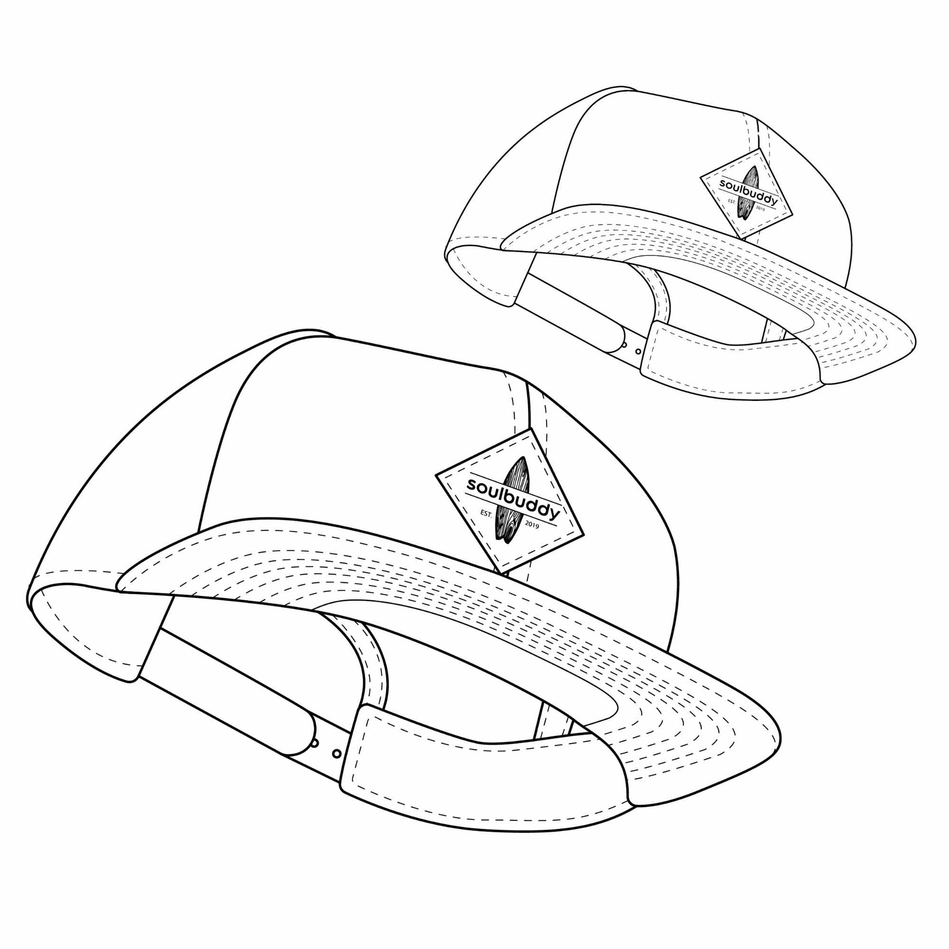 Soulbuddy Snapback Caps 2er-Set
