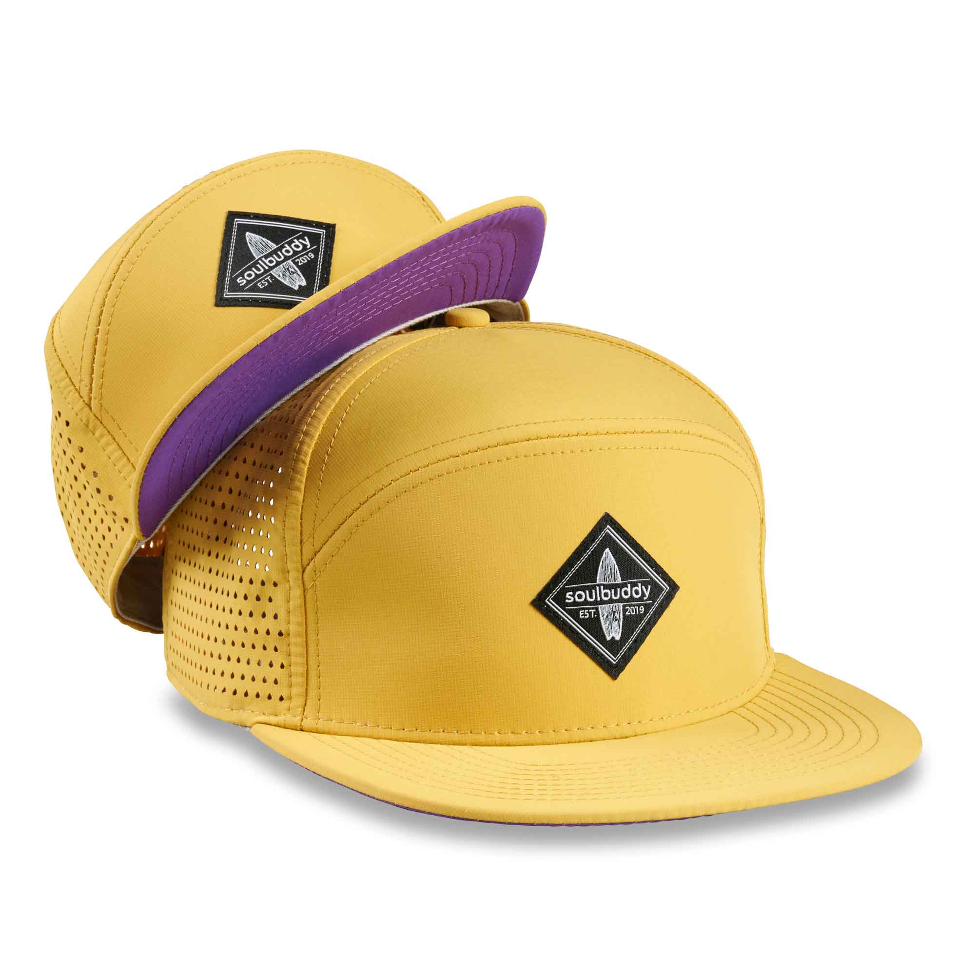 Soulbuddy Performance Caps 2er Set Gelb Lila
