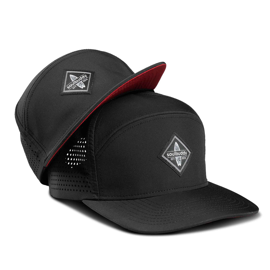 Soulbuddy Performance Caps 2er Set Schwarz Rot