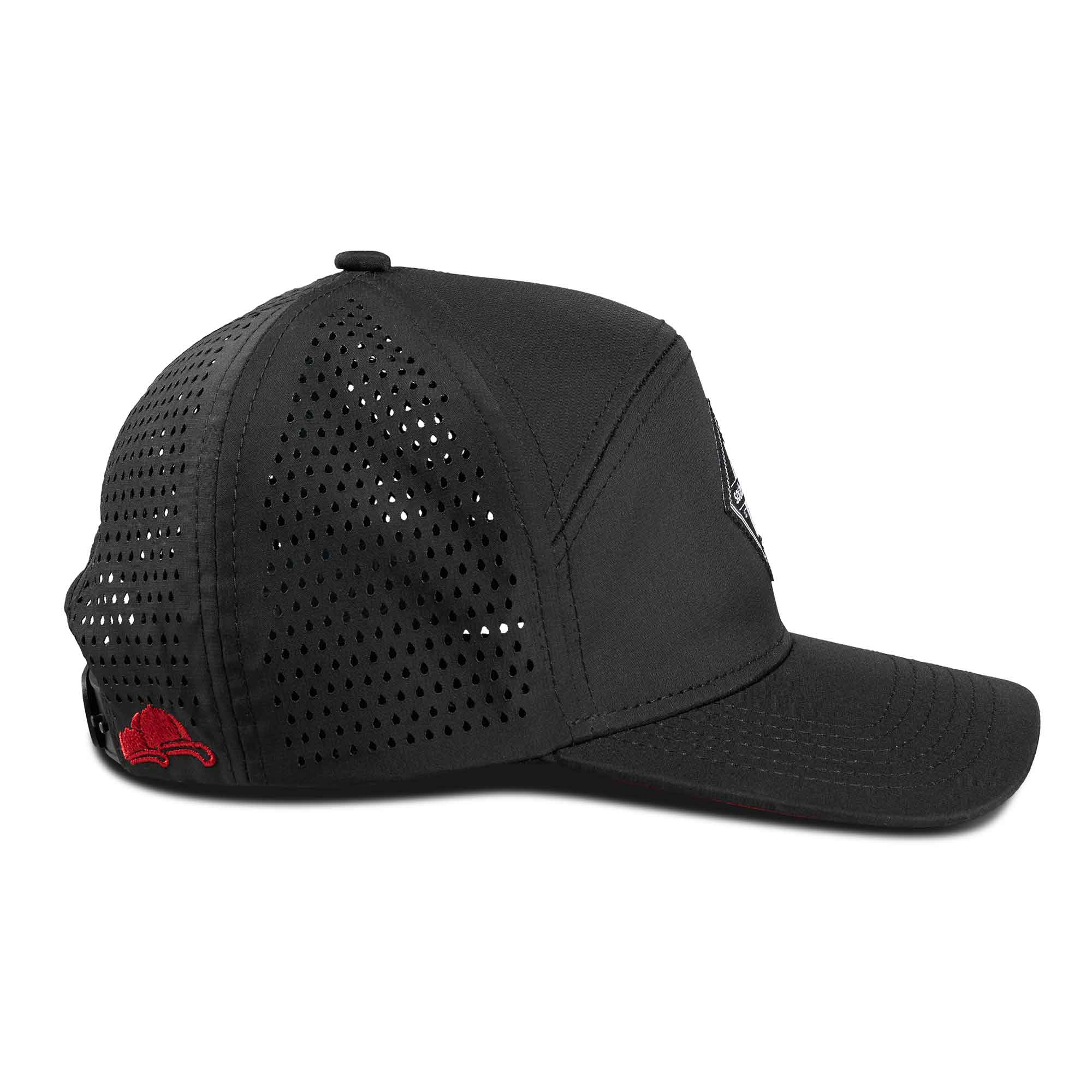 Performance Kids Cap schwarz Seite