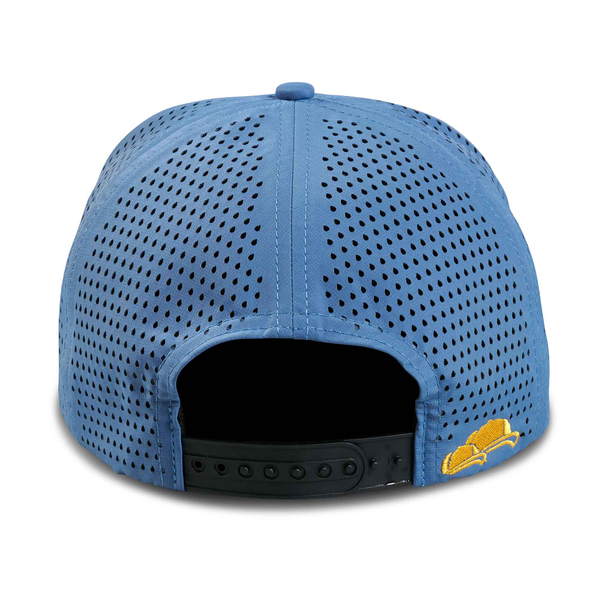 Performance Cap von Soulbuddy in Blau Gelb hinten