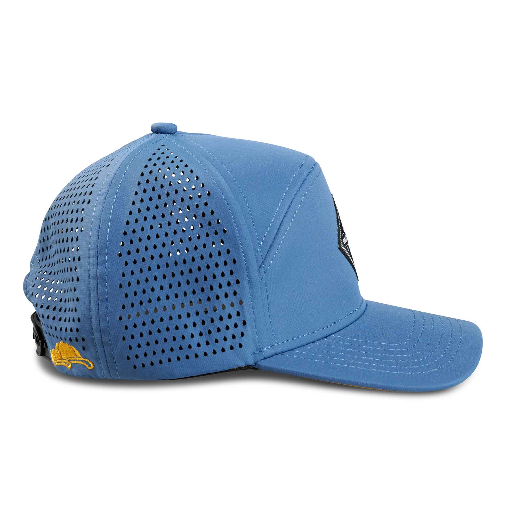 Kinder Cap in blau Seitenansicht