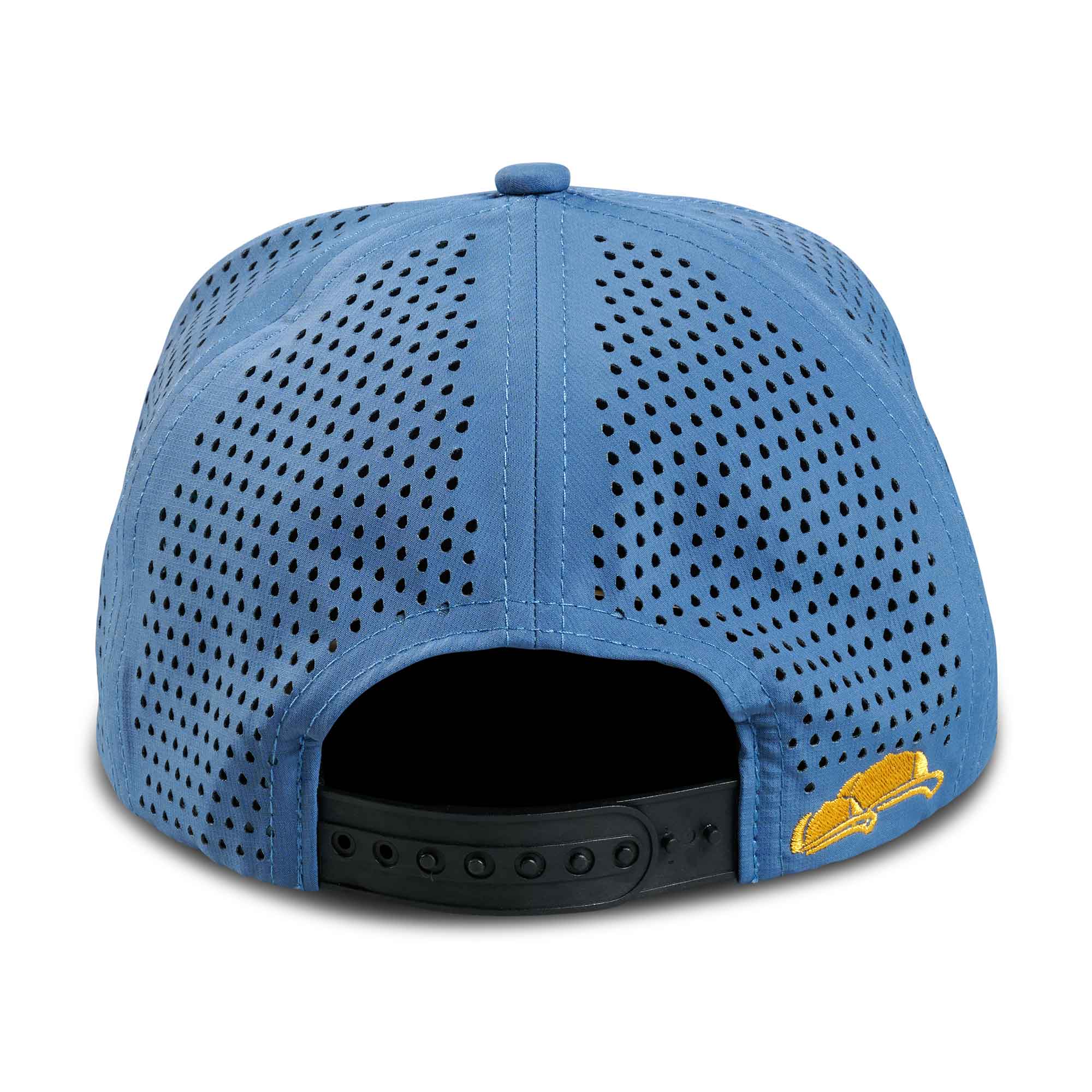 Kinder Cap in blau hinten