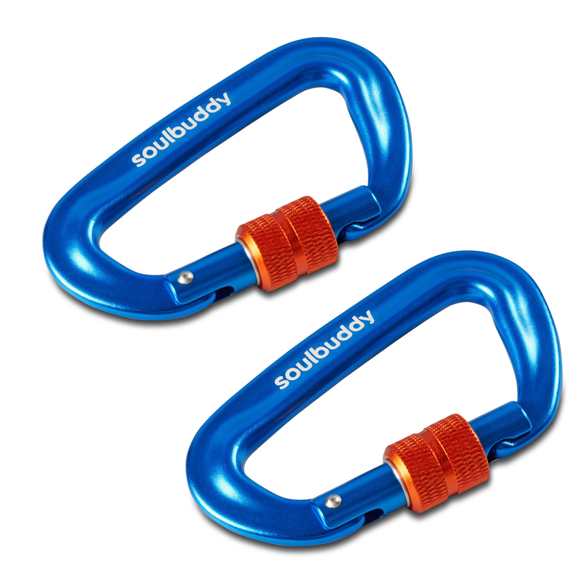 Soulbuddy Cap Karabiner in blau 2er Set