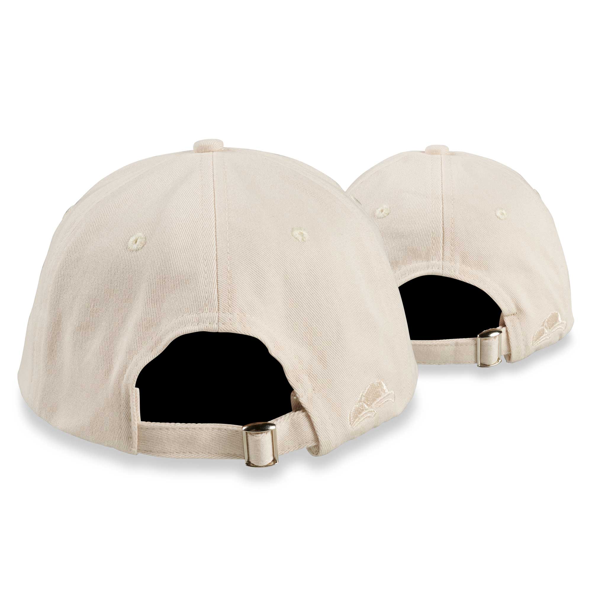 Dad Hat Basecaps 2er Set Cream Rückseite