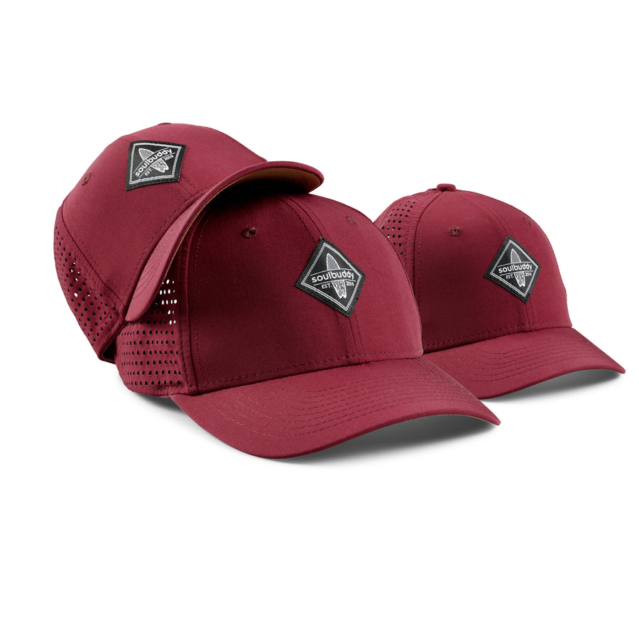 Family Sports Cap 3er-Set in rot