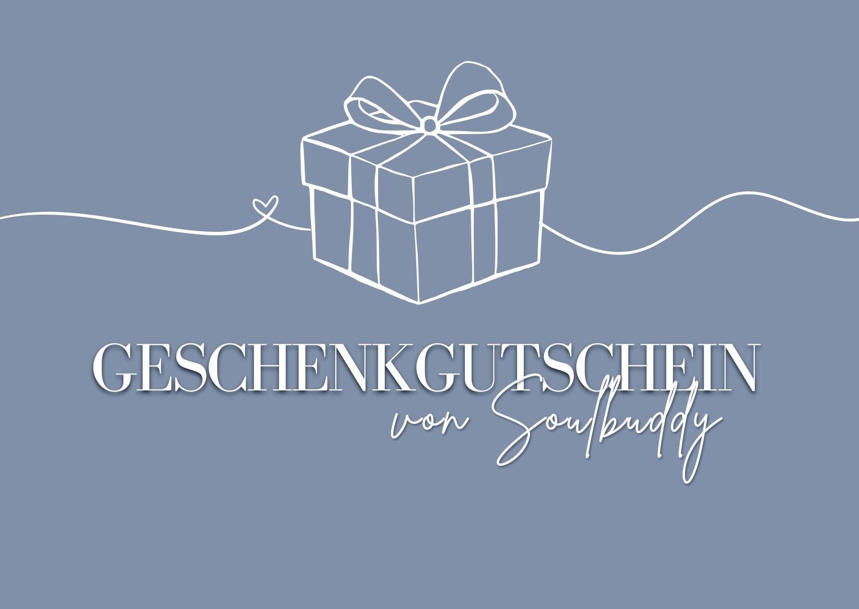 Geschenkgutschein in blau