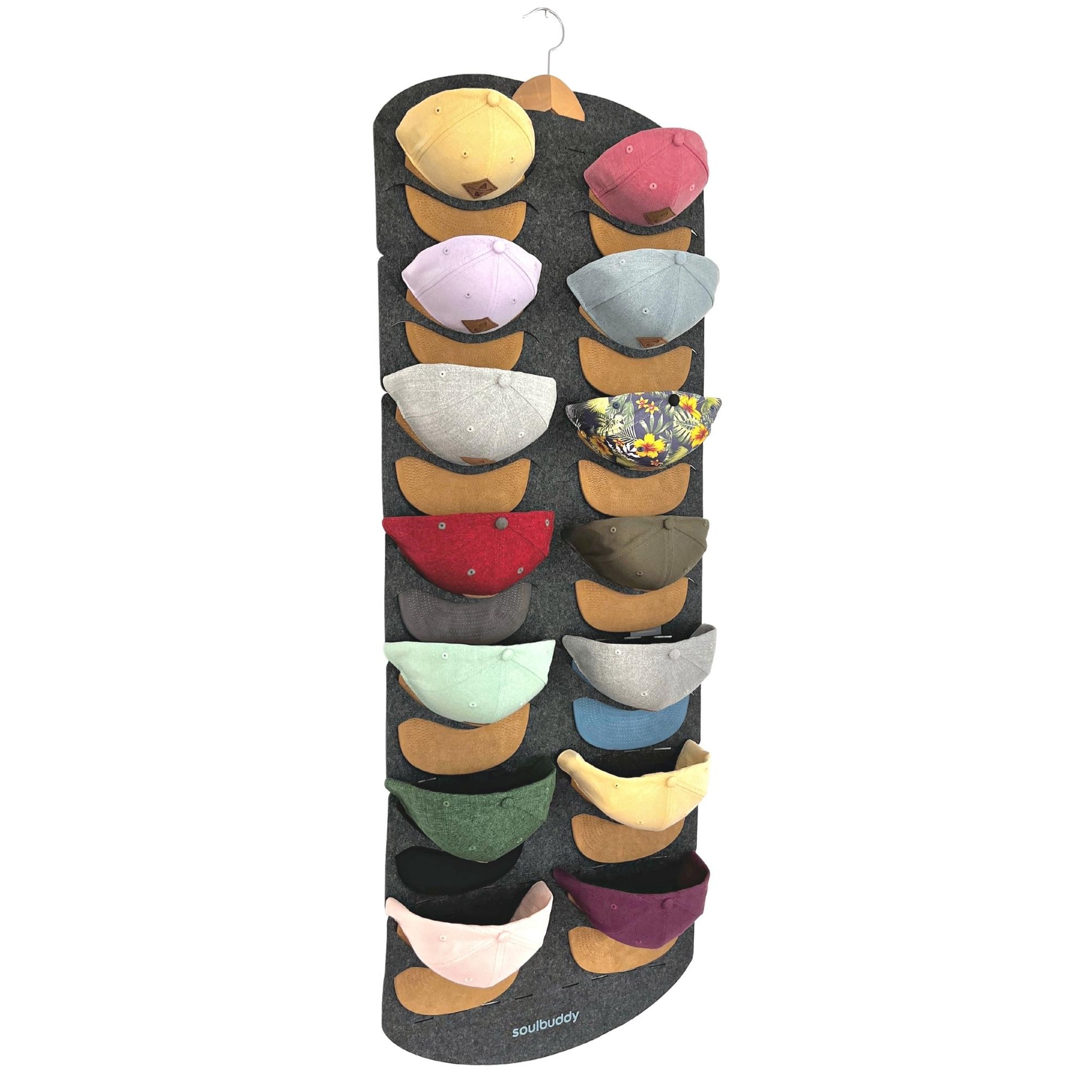 Cap Organizer mit 14 Caps mit Kleiderbügel